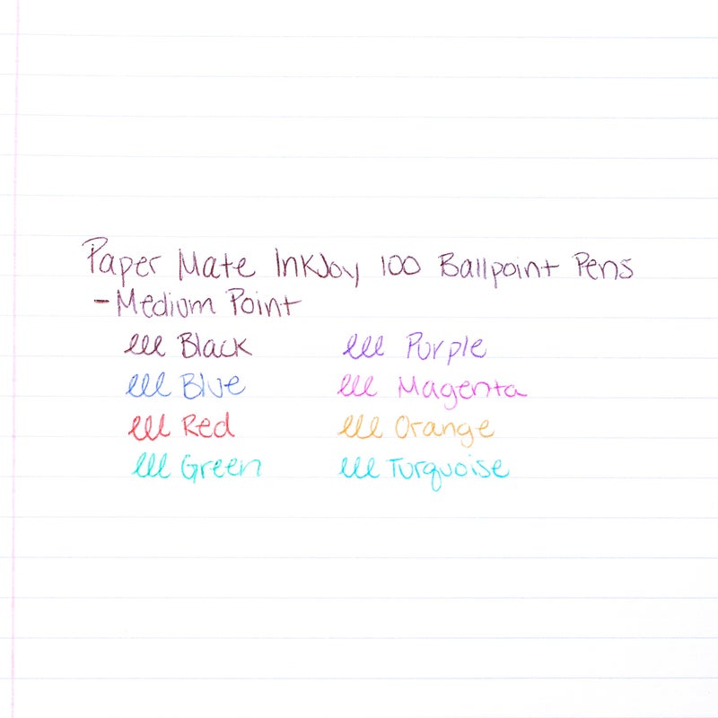 Paper Mate te Paper Mate 100ST Ballpoint Pen, Capped, Blue, Single (1783152), 12 count - Image 4